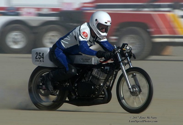 Worlds Fastest RD250 at El Mirage Dry Lake